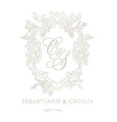 C & S wedding crest